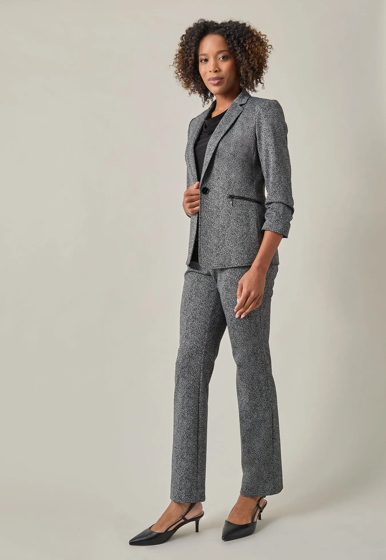 Ava Jacket, Herringbone