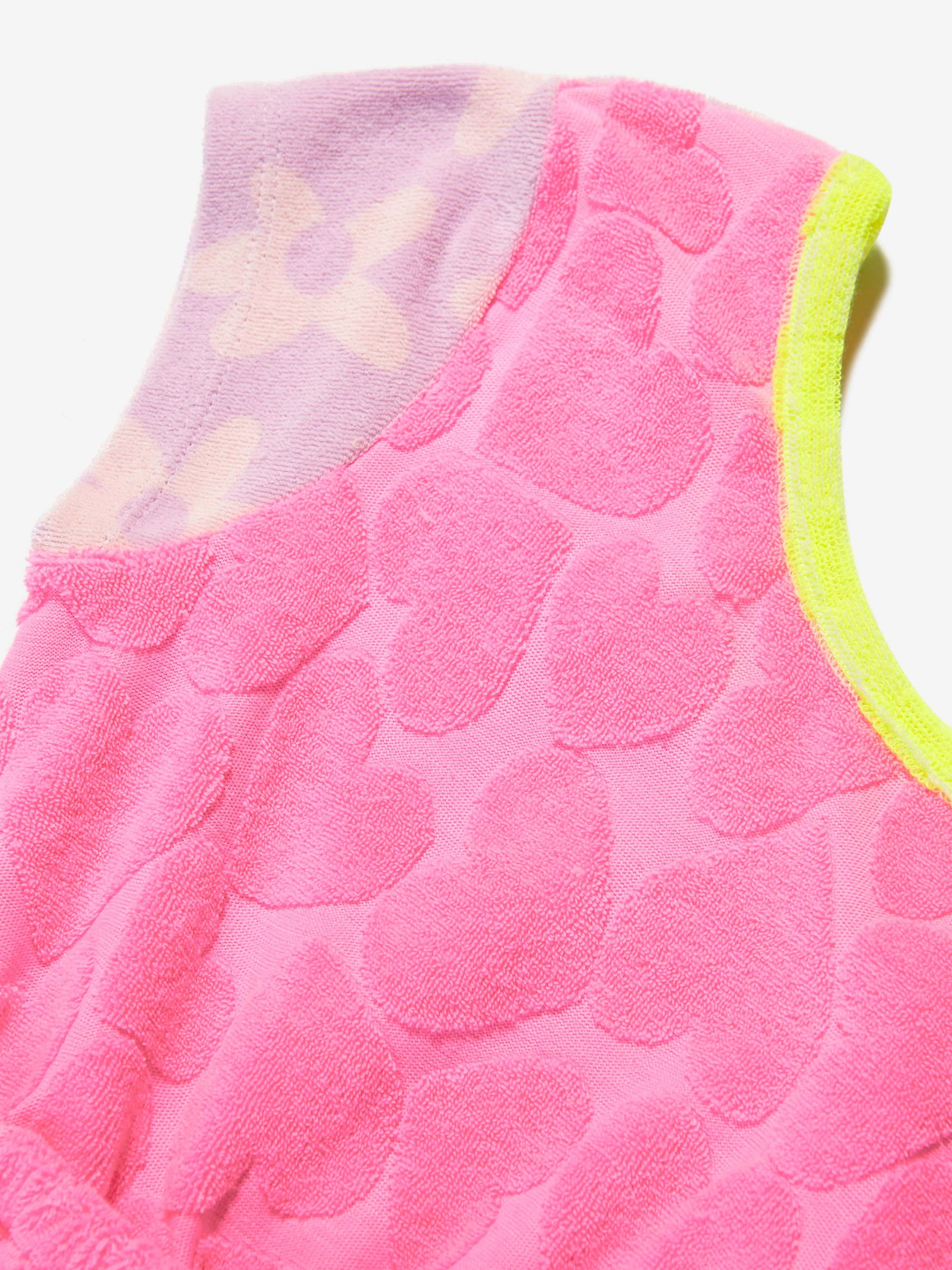 Billieblush Girls Terry Towel Dress in Pink