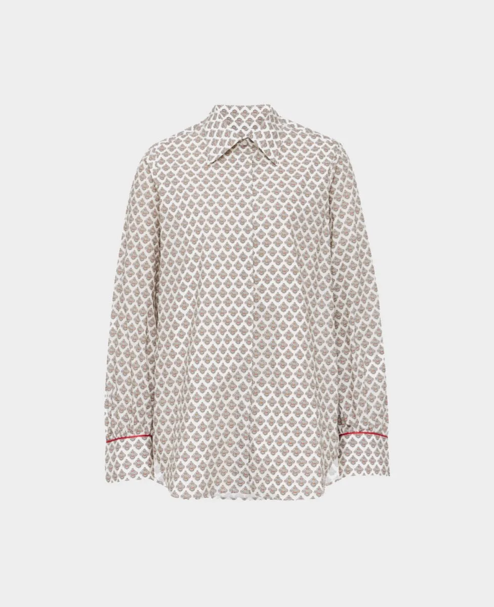 Bishop Sleeves Cotton Shirt