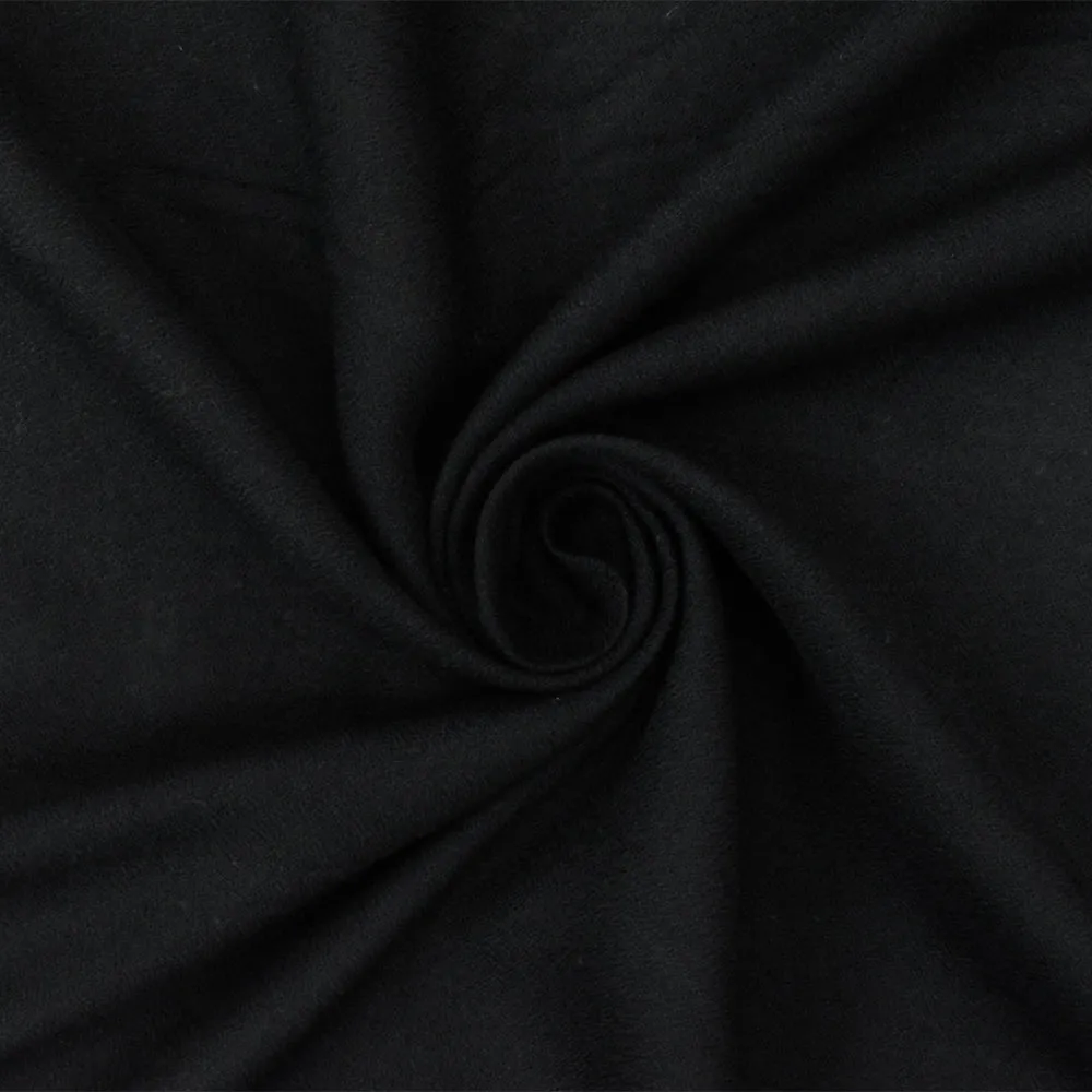 Black Famous Designer Rayon Momie Georgette Woven Fabric