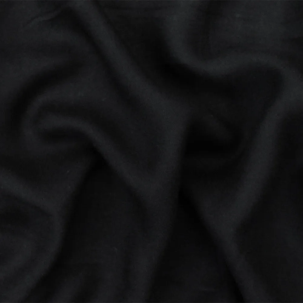 Black Famous Designer Rayon Momie Georgette Woven Fabric