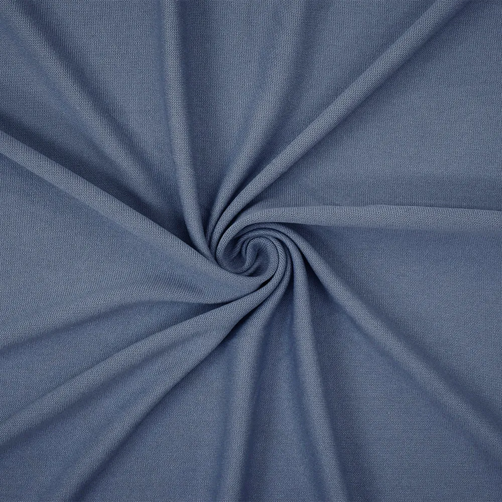Blue Washed Modal Poly Stretch  Spandex Jersey Knit Fabric