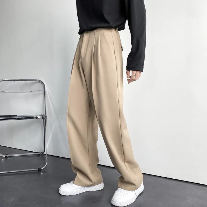 Chicmy-Graduation gift, Coachella Valley Music Festival Look,High Waist Loose Casual Straight Long Pants