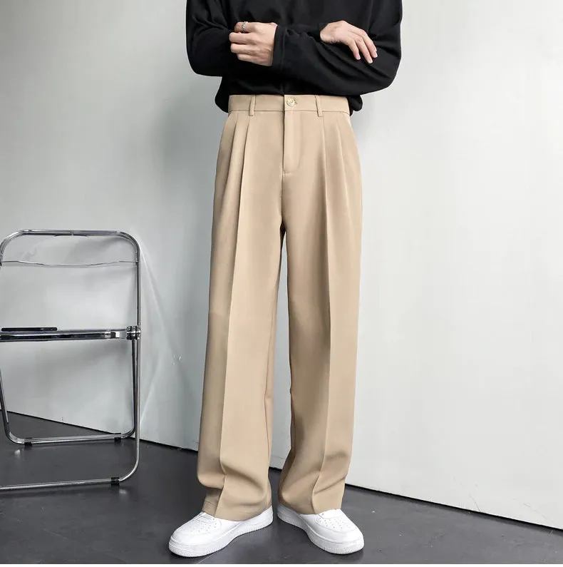 Chicmy-Graduation gift, Coachella Valley Music Festival Look,High Waist Loose Casual Straight Long Pants