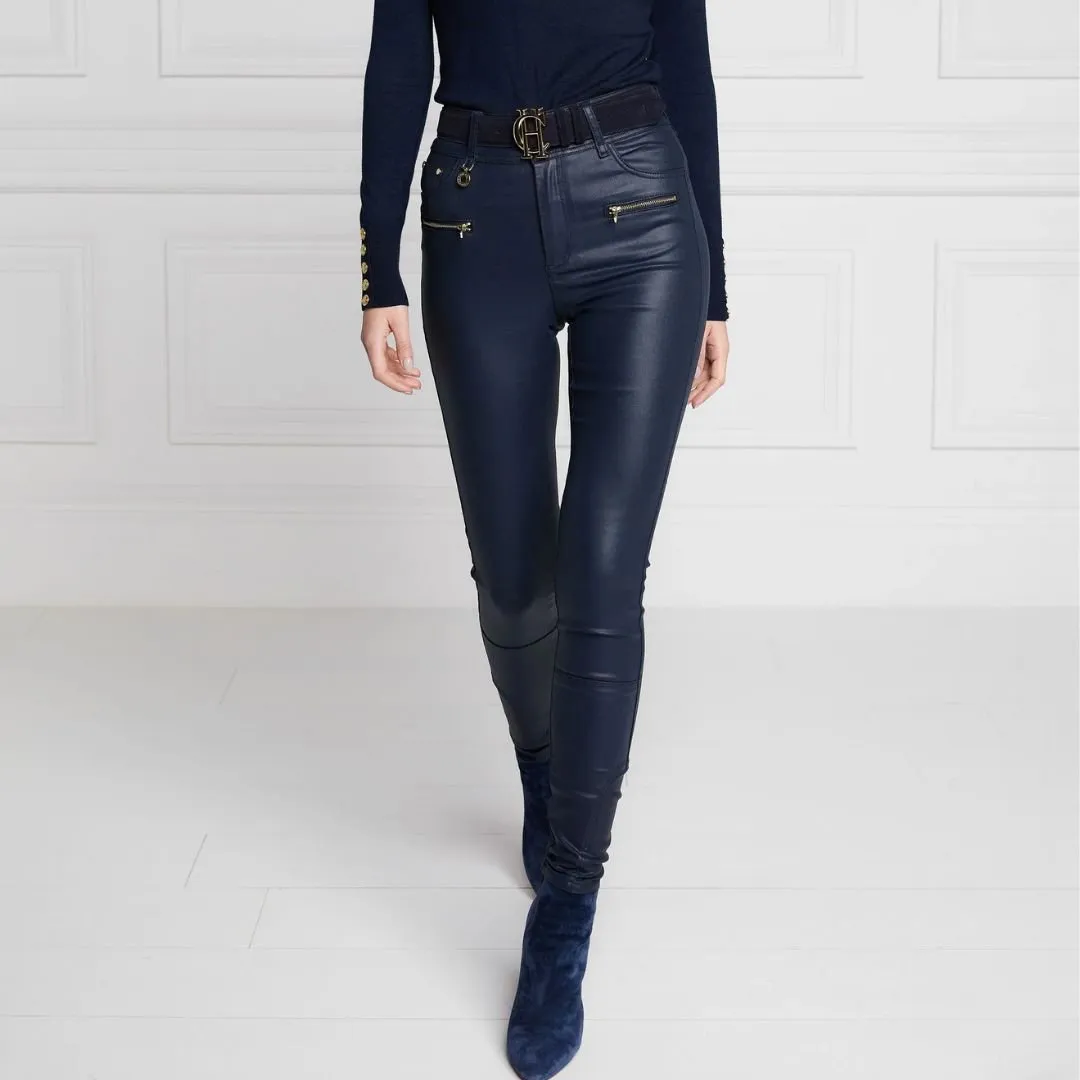 Coated Jodhpur Regular Jeans