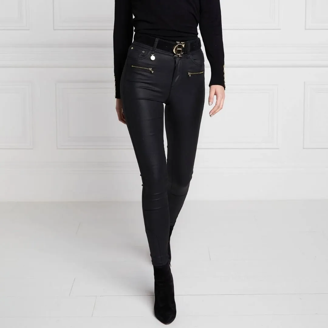Coated Jodhpur Regular Jeans