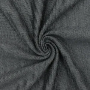 Cobalt Gray Solid Stretch Jersey Knit Fabric