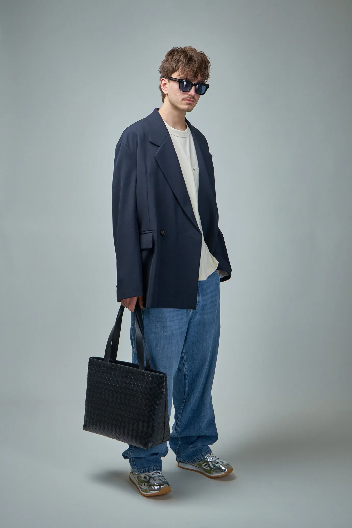 Compact Wool Gabardine Blazer