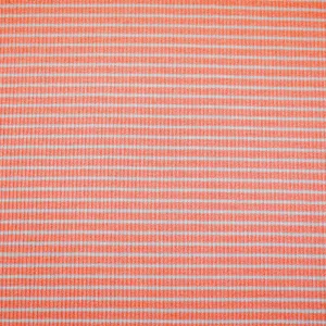 Coral-White Poly Stretch Spandex 1x2 Rib Knit Fabric