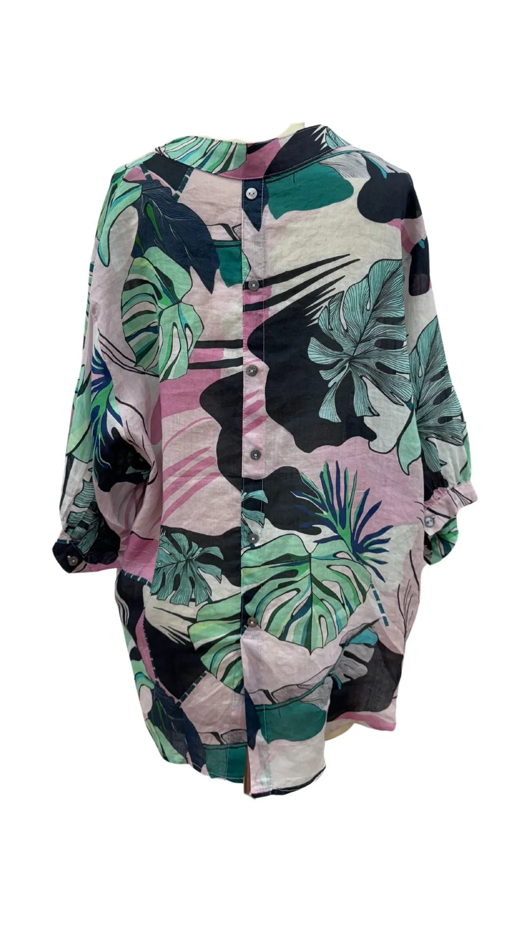 Deia Linen Shirt Leaf