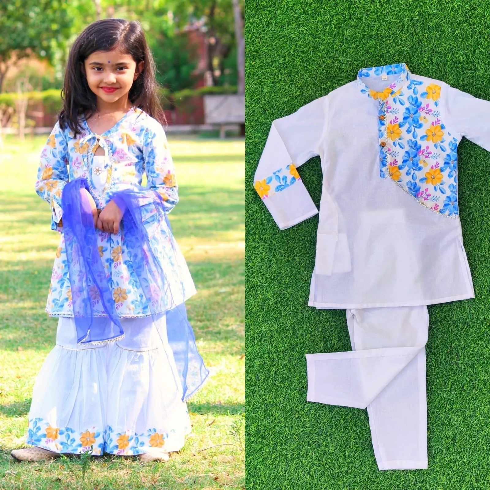 Designer patch work Kurta set