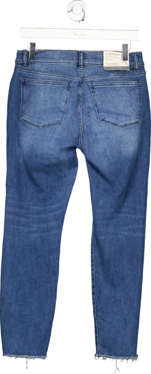 DL1961 Blue Florence Skinny Mid Rise Instasculpt Crop Jeans W29