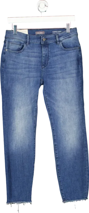 DL1961 Blue Florence Skinny Mid Rise Instasculpt Crop Jeans W29