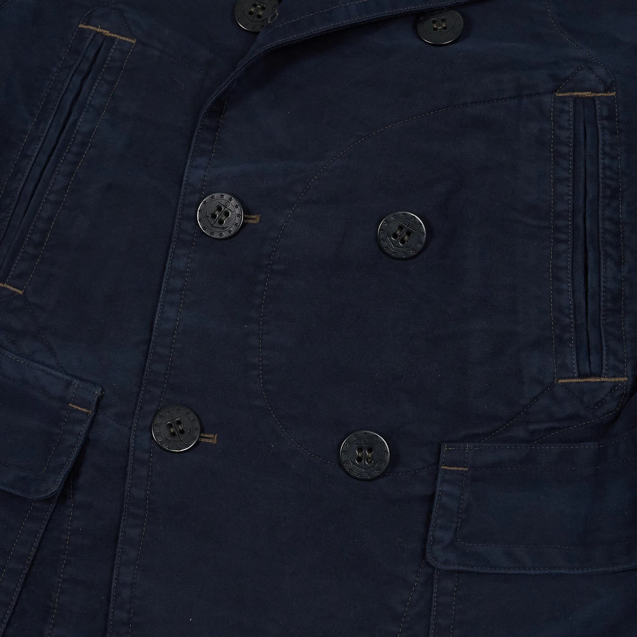 Double RL Unlined Jackson Peacoat