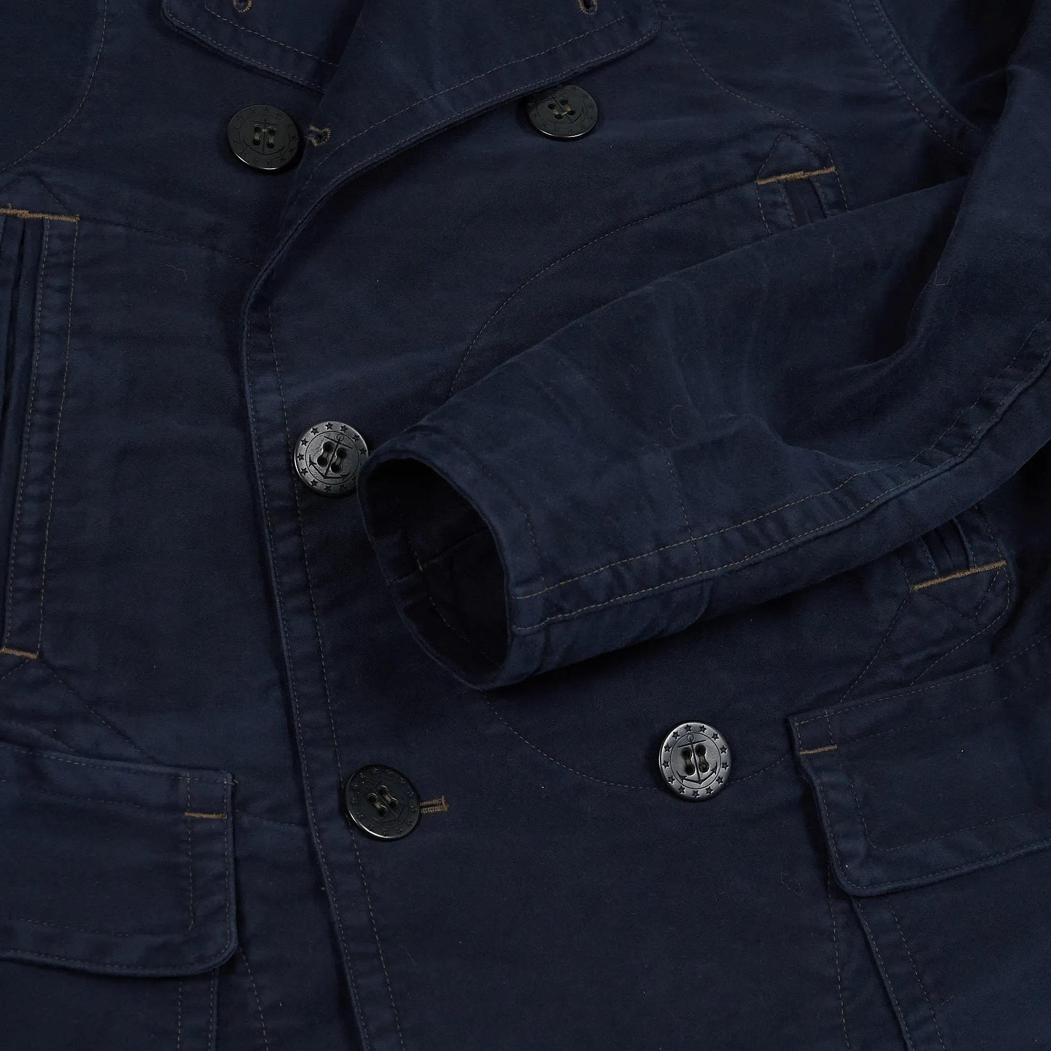 Double RL Unlined Jackson Peacoat