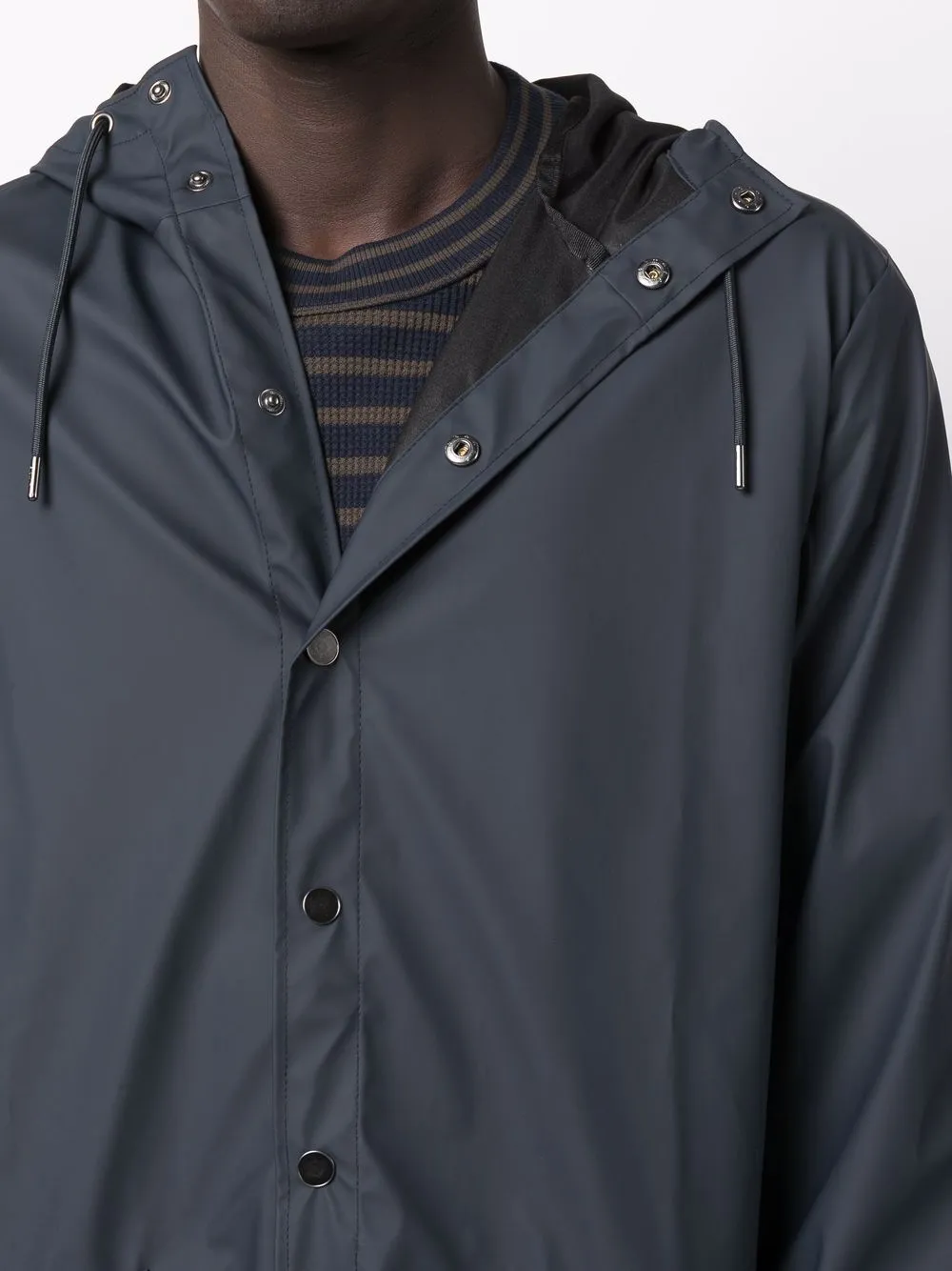 drawstring-hood bomber jacket