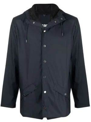 drawstring-hood bomber jacket