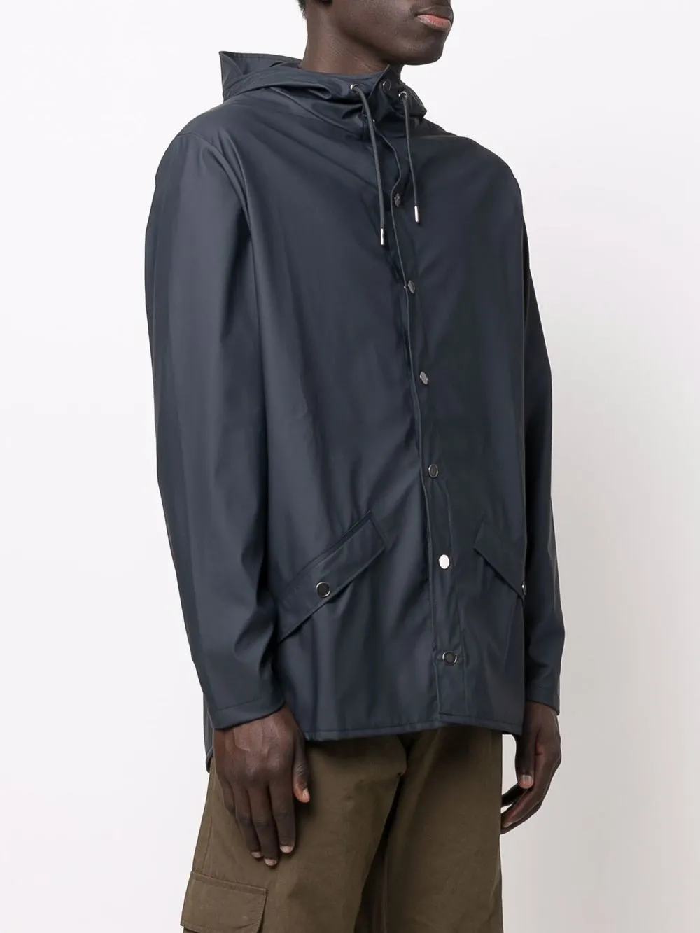 drawstring-hood bomber jacket