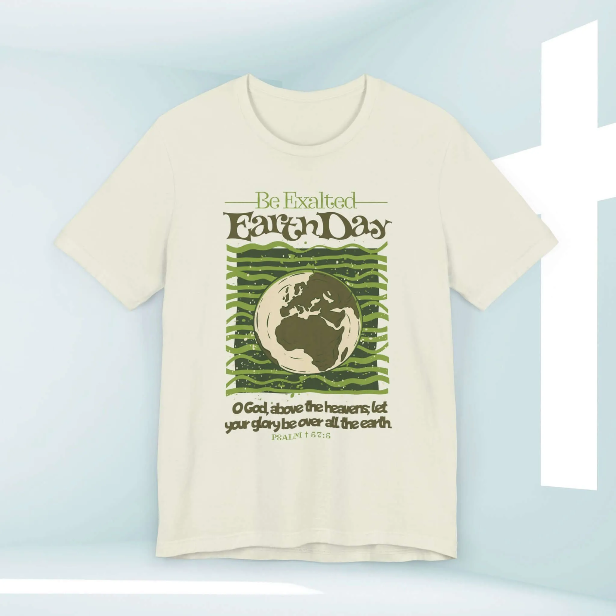 Earth Day Be Exalted Christian TShirt, Camping Nature Religious Tee Shirt