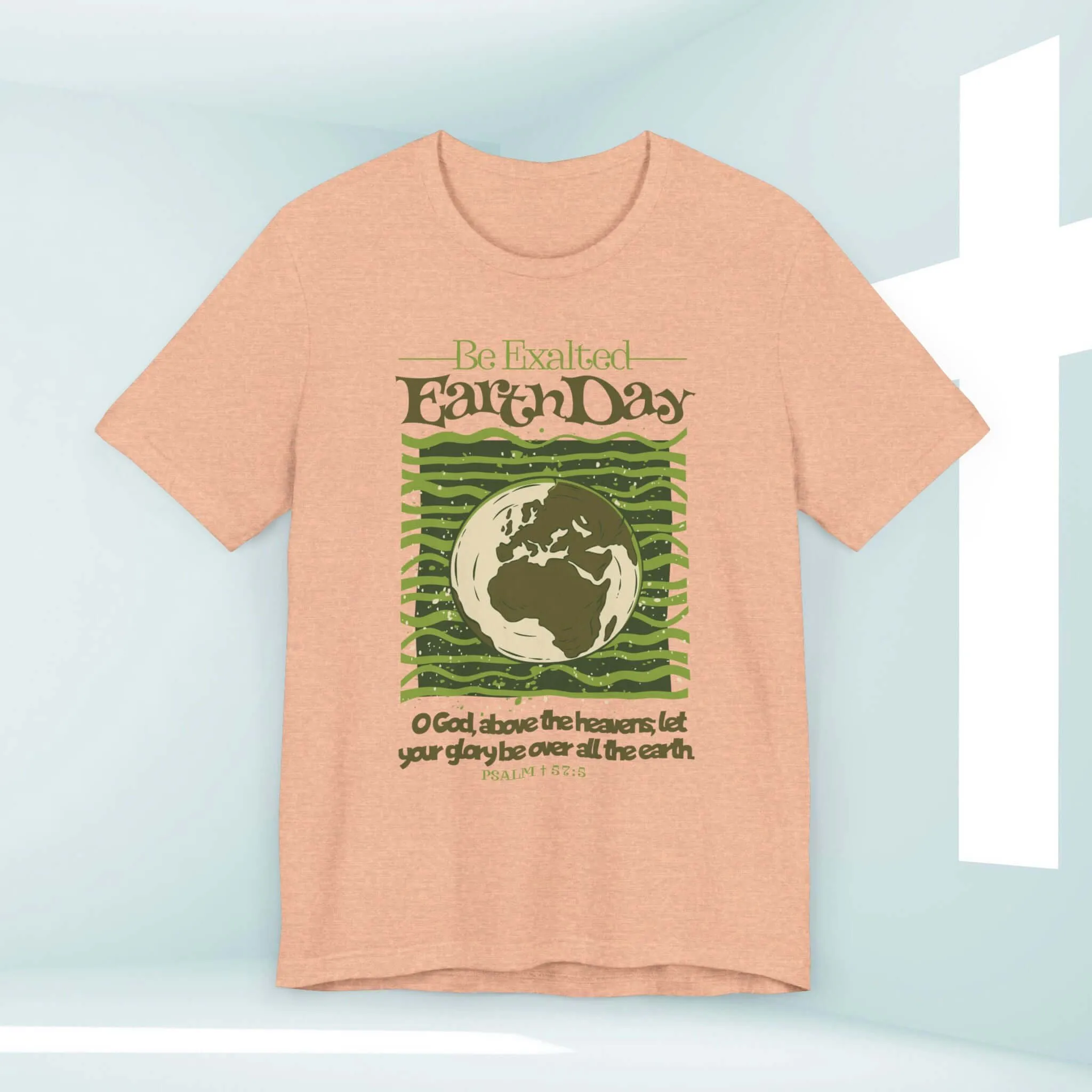 Earth Day Be Exalted Christian TShirt, Camping Nature Religious Tee Shirt