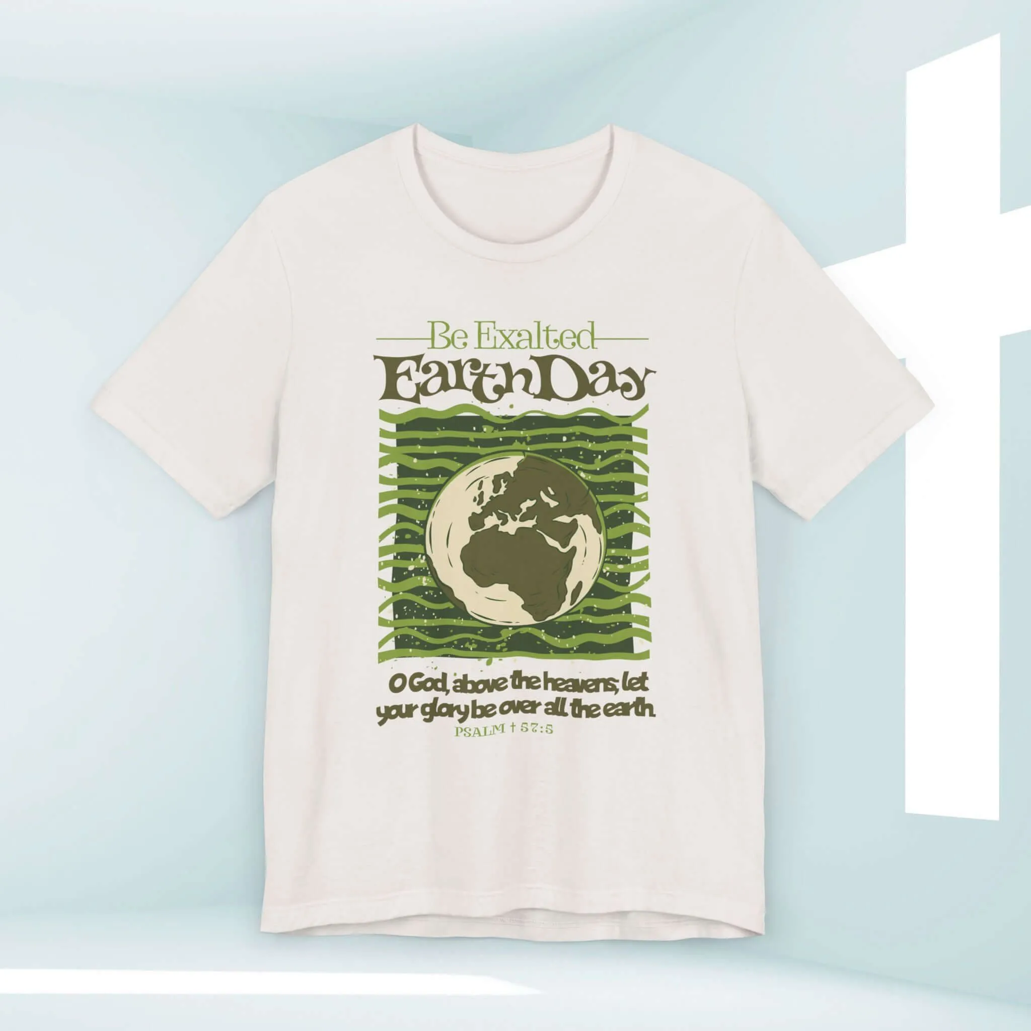 Earth Day Be Exalted Christian TShirt, Camping Nature Religious Tee Shirt