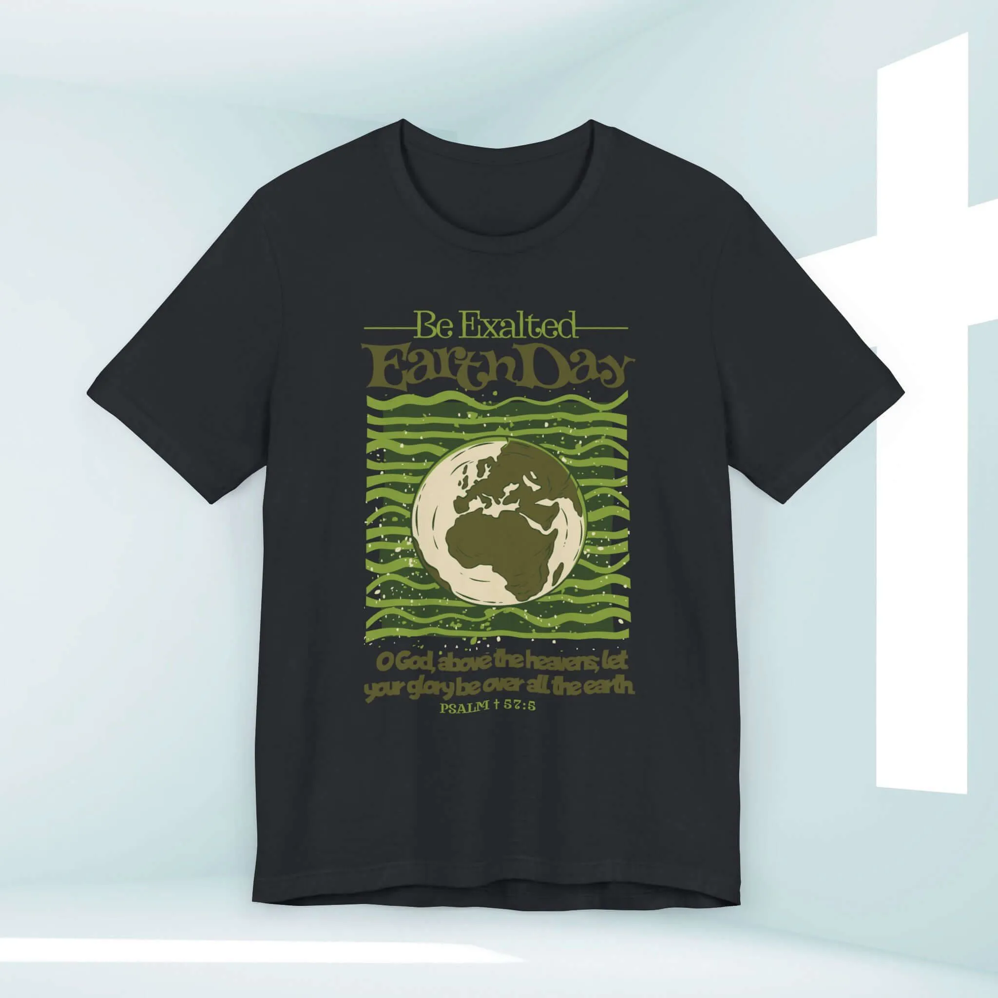 Earth Day Be Exalted Christian TShirt, Camping Nature Religious Tee Shirt
