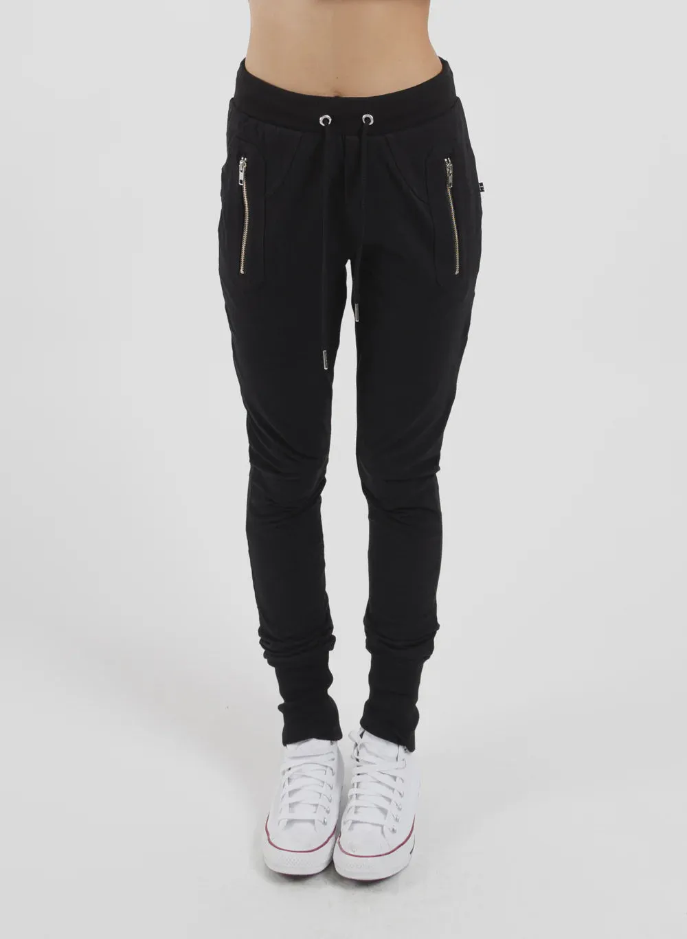 Federation Escape Trackies Silver Zips Black/Silver