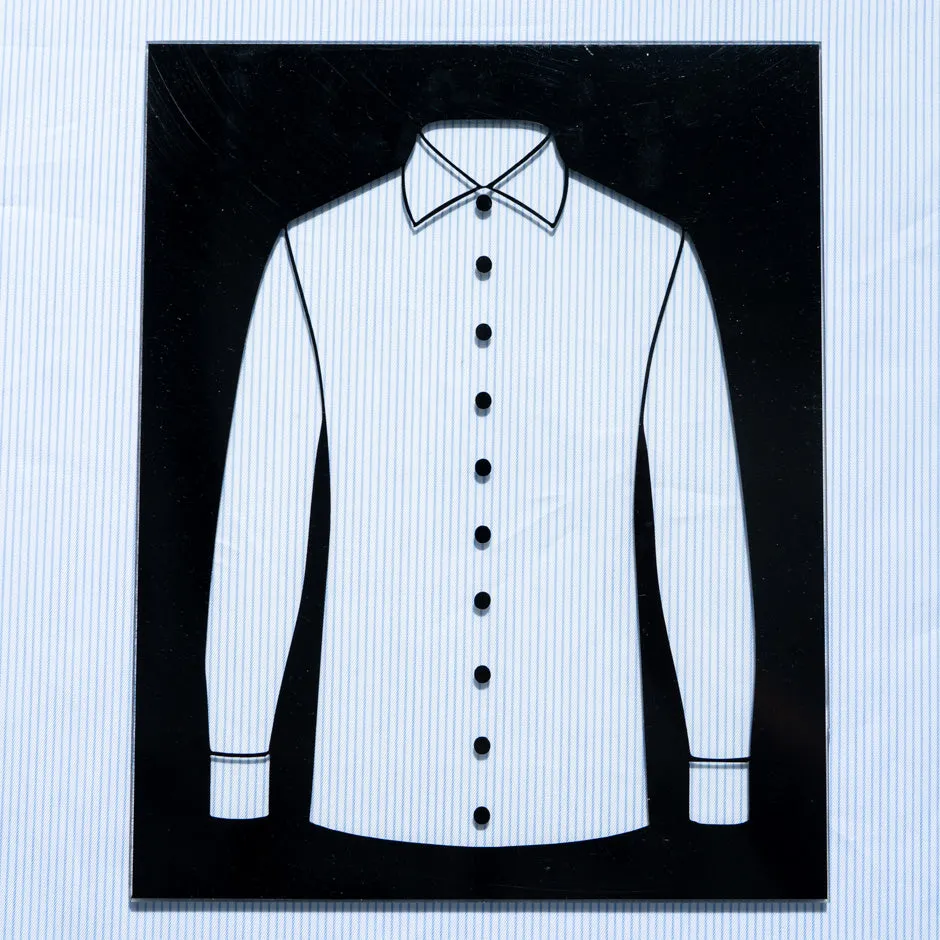 Fine Blue Pinstripe Pure Shirting Cotton