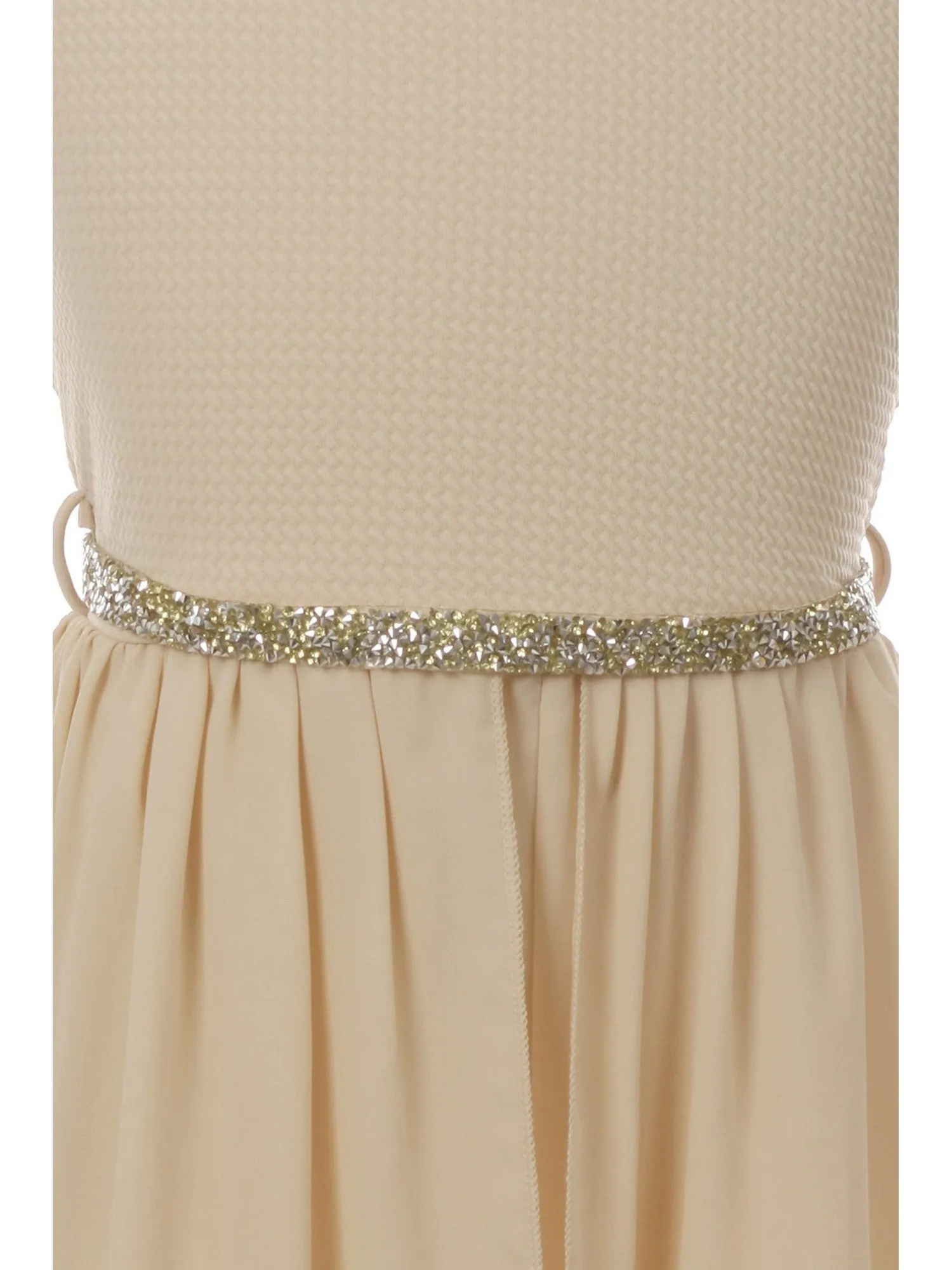 Girls Multi Colors Stone Belt Special Occasion Jumpsuit Dress 4-14