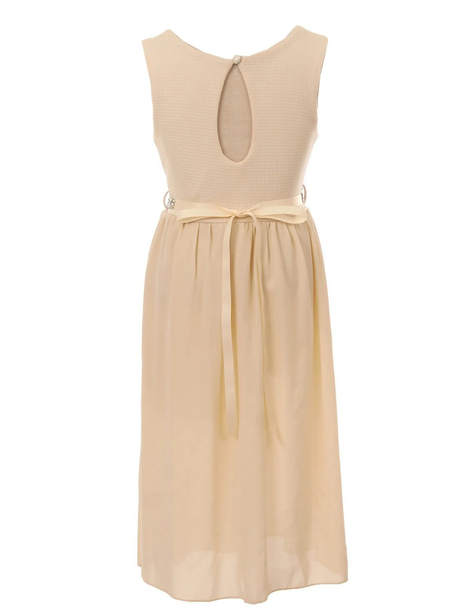 Girls Multi Colors Stone Belt Special Occasion Jumpsuit Dress 4-14