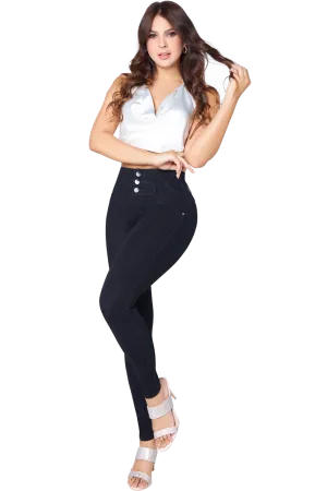 Jackie London Jeans 2203 - High Rise Skinny Push-Up Jeans for a Flattering Fit