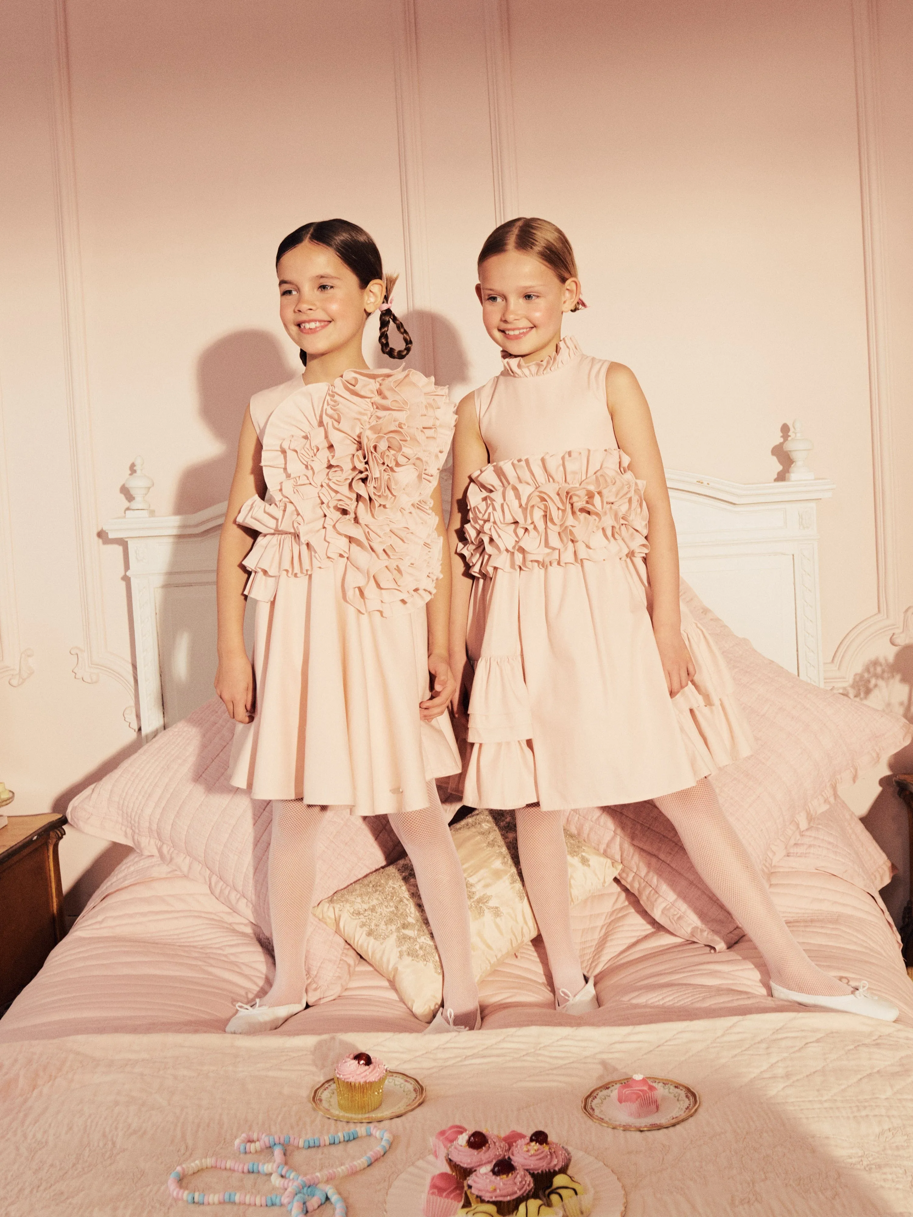Jessie And James Girls Adage Dress in Pink