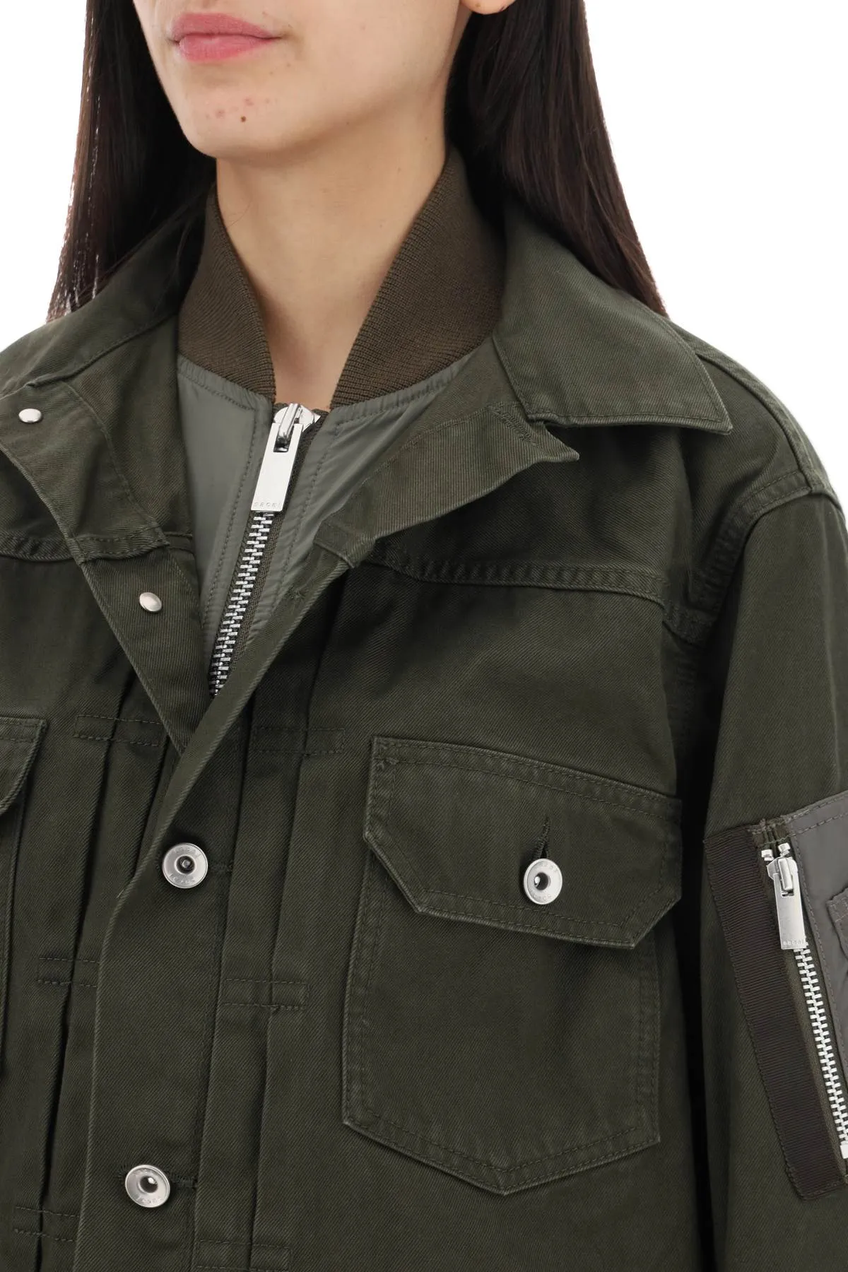 Layered Denim Jacket
