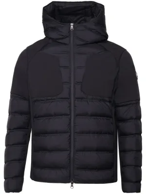 logo-appliqué padded jacket
