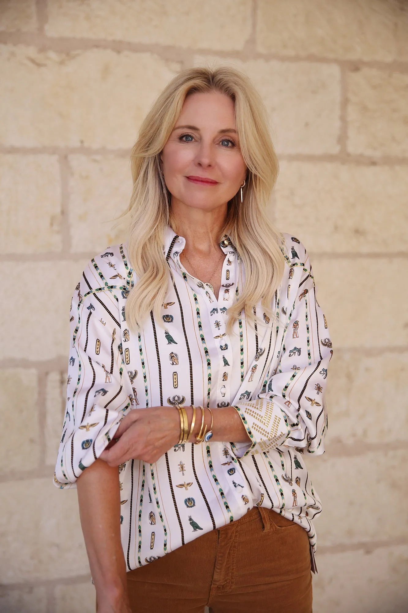 Long Line Shirt With Yoke And Button Detail Valley Of The Queens