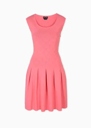 Maia - Drop Waist Dress with Laser Cut Scallop Design