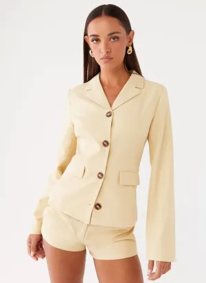 Mercury Fitted Jacket - Butter