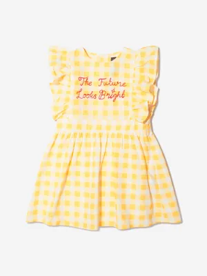 Mini Rodini Girls Organic Cotton Gingham Check Dress