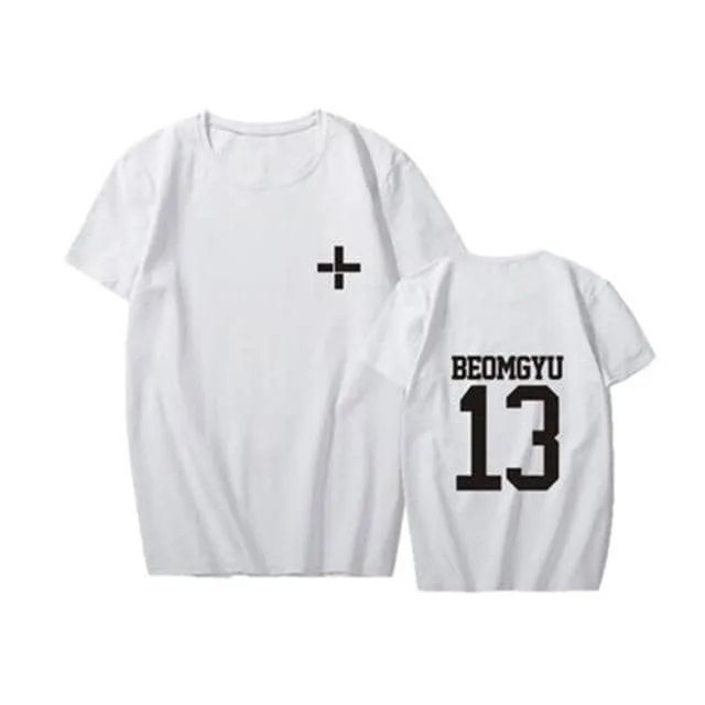 New Kpop TXT Called Tomorrow X Together YEONJUN SOOBINs T Shirts Hip-hop Sleeve T-shirts