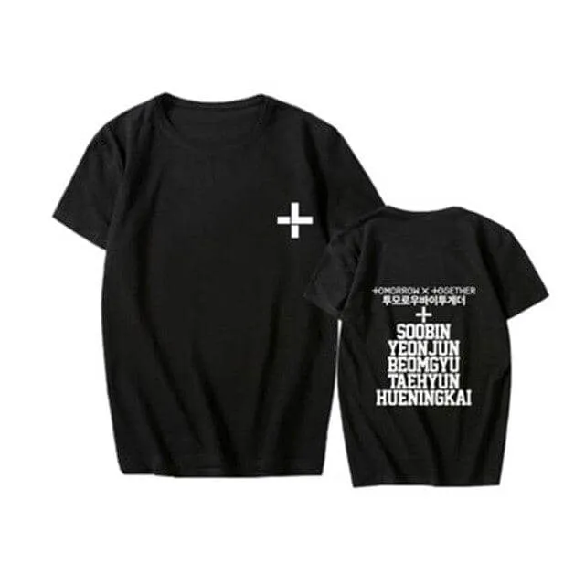 New Kpop TXT Called Tomorrow X Together YEONJUN SOOBINs T Shirts Hip-hop Sleeve T-shirts