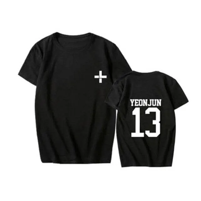 New Kpop TXT Called Tomorrow X Together YEONJUN SOOBINs T Shirts Hip-hop Sleeve T-shirts