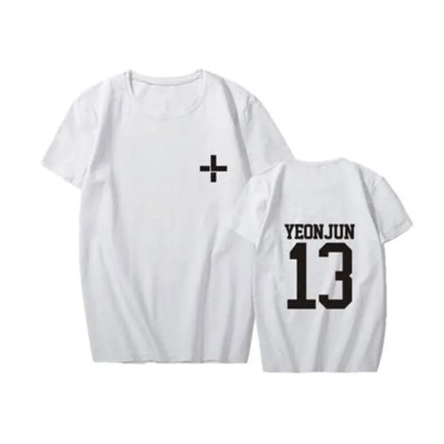 New Kpop TXT Called Tomorrow X Together YEONJUN SOOBINs T Shirts Hip-hop Sleeve T-shirts