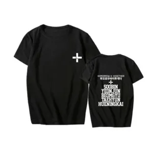 New Kpop TXT Called Tomorrow X Together YEONJUN SOOBINs T Shirts Hip-hop Sleeve T-shirts