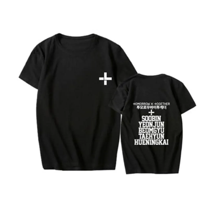 New Kpop TXT Called Tomorrow X Together YEONJUN SOOBINs T Shirts Hip-hop Sleeve T-shirts