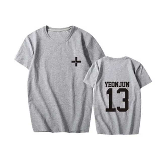 New Kpop TXT Called Tomorrow X Together YEONJUN SOOBINs T Shirts Hip-hop Sleeve T-shirts