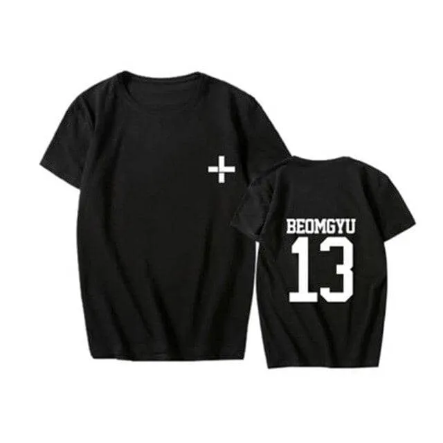 New Kpop TXT Called Tomorrow X Together YEONJUN SOOBINs T Shirts Hip-hop Sleeve T-shirts