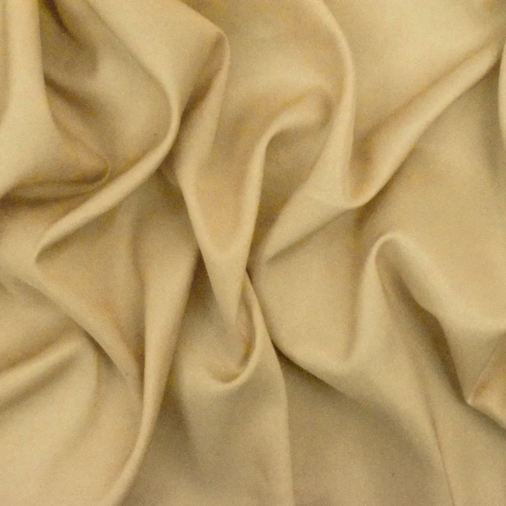 Paddy Beige Solid Stretch Polyester Lining Woven Fabric
