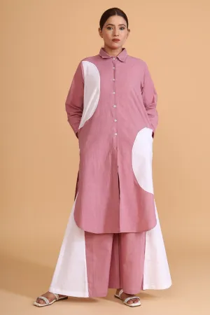 Pink Semi Circle Tunic Co-ords