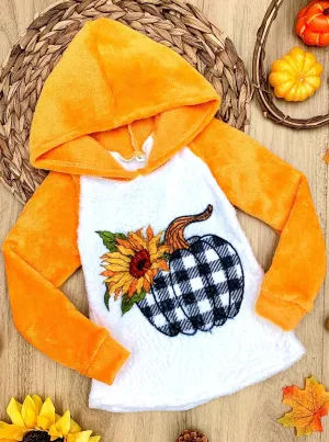 Plush Pumpkin Raglan Hoodie