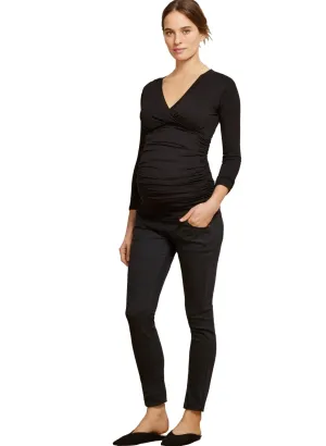 Poppy Maternity Top - Black